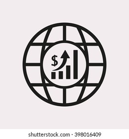 business   icon,  isolated. Flat  design.