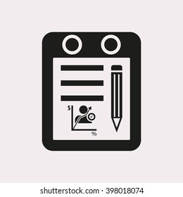  business   icon,  isolated. Flat  design.