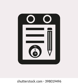  business   icon,  isolated. Flat  design.