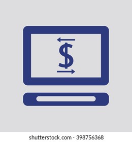 business  icon,  isolated. Flat  design.