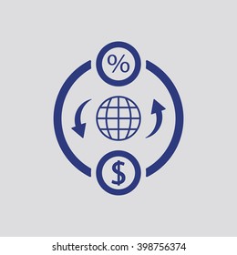 business  icon,  isolated. Flat  design.