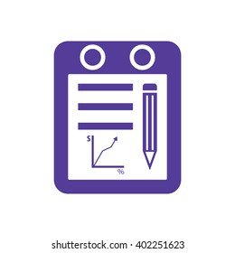 Business  icon,  isolated. Flat  design.