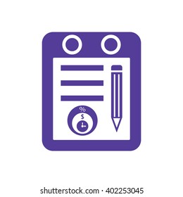 business  icon,  isolated. Flat  design.