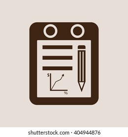  business  icon,  isolated. Flat  design.