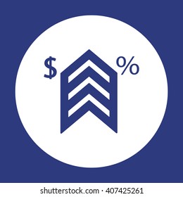 business  icon,  isolated. Flat  design.