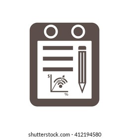  business  icon,  isolated. Flat  design.