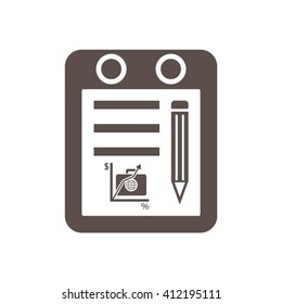  business  icon,  isolated. Flat  design.