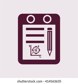  business  icon,  isolated. Flat  design.