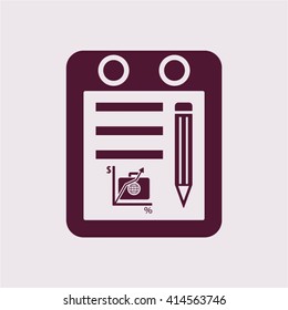  business  icon,  isolated. Flat  design.
