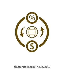 business  icon,  isolated. Flat  design.