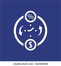 business  icon,  isolated. Flat  design.
