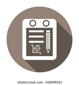 Business  icon,  isolated. Flat  design.