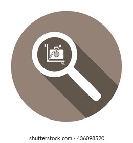  Business   icon,  isolated. Flat  design.