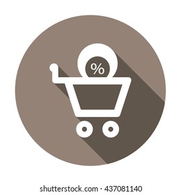 Business  icon,  isolated. Flat  design.
