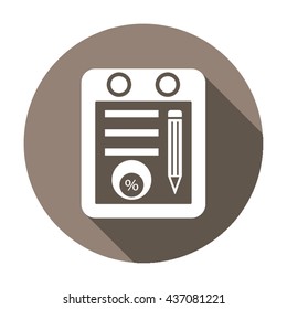 Business  icon,  isolated. Flat  design.