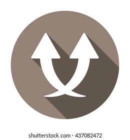 Business  icon,  isolated. Flat  design.