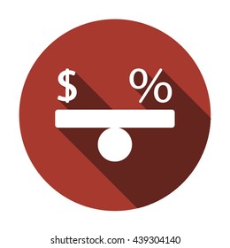Business   icon,  isolated. Flat  design.