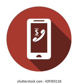 Business  icon,  isolated. Flat  design.