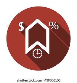 Business icon,  isolated. Flat  design.