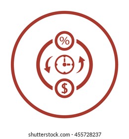 Business    icon,  isolated. Flat  design.