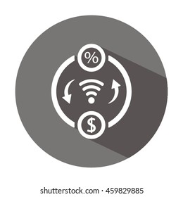 Business    icon,  isolated. Flat  design.