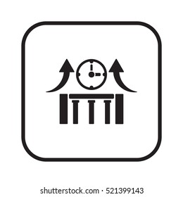  Business   icon, isolated. Flat design. 