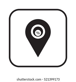  Business  icon, isolated. Flat design. 
