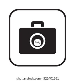  Business  icon, isolated. Flat design. 