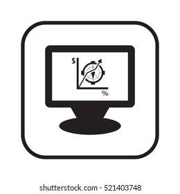  Business  icon, isolated. Flat  design. 