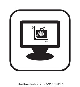  Business  icon, isolated. Flat  design. 