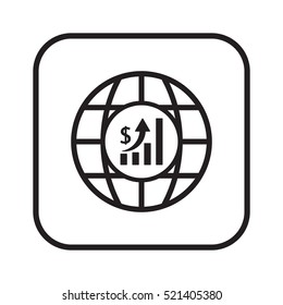  Business   icon, isolated. Flat  design. 