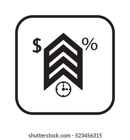  Business   icon, isolated. Flat  design. 