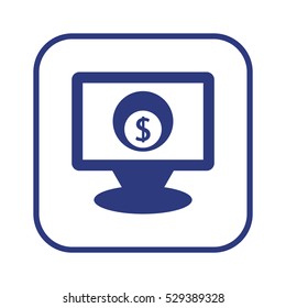  Business  icon, isolated. Flat design. 