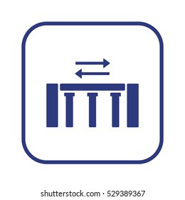  Business   icon, isolated. Flat design. 