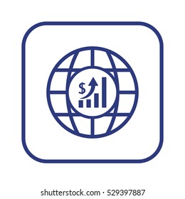  Business   icon, isolated. Flat  design. 