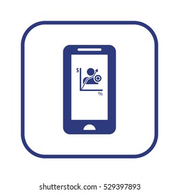  business   icon, isolated. Flat  design. 