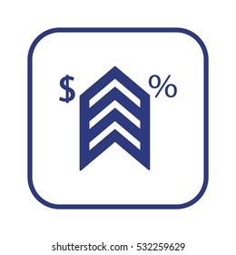  Business   icon, isolated. Flat  design. 