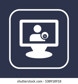  Business  icon, isolated. Flat design. 