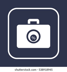  Business  icon, isolated. Flat design. 