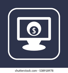  Business  icon, isolated. Flat design. 