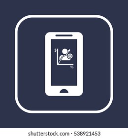  business   icon, isolated. Flat  design. 
