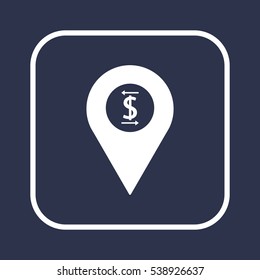  Business   icon, isolated. Flat  design. 