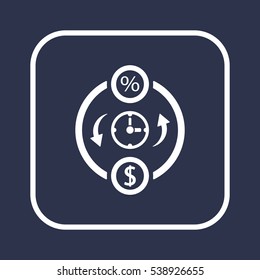  Business   icon, isolated. Flat  design. 