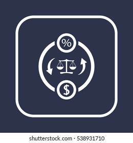  Business  icon, isolated. Flat  design. 