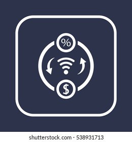  Business  icon, isolated. Flat  design. 