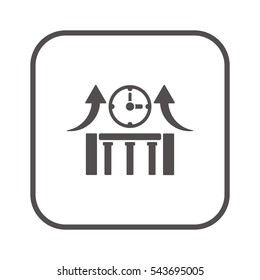 Business   icon, isolated. Flat design. 