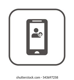  Business  icon, isolated. Flat design. 