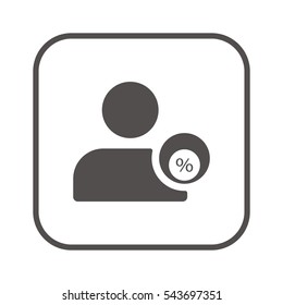  Business  icon, isolated. Flat design. 