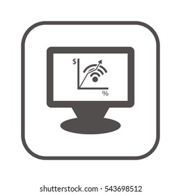  Business  icon, isolated. Flat  design. 