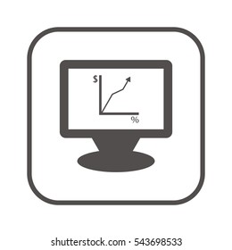  Business  icon, isolated. Flat  design. 